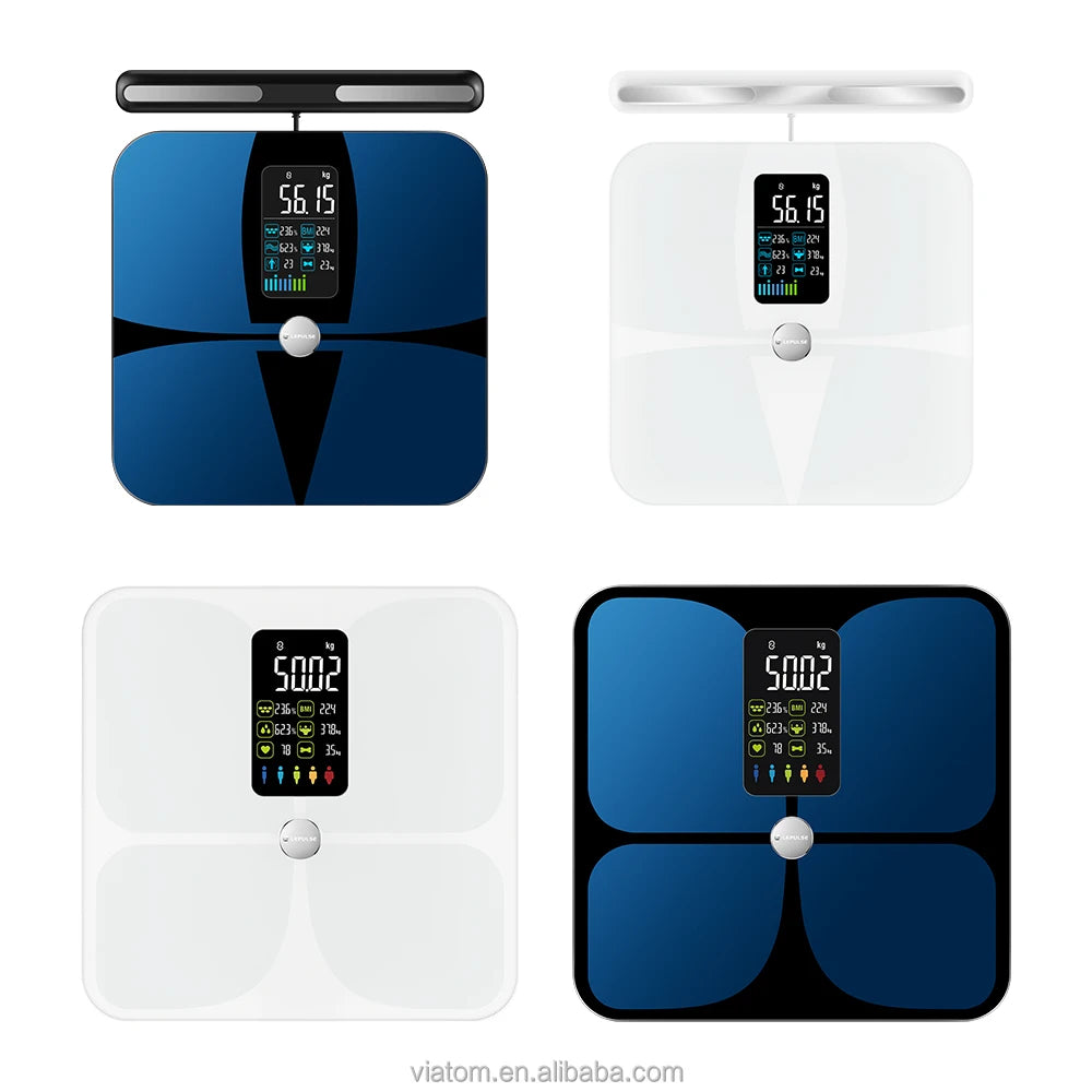 Viatom 3-250kg/6lb-550lb Best Smart Scales in Smart Health and Fitness Bluetooth Body Fat Scale Body Mass Index Scales