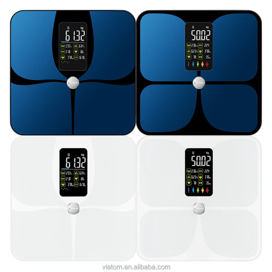 Viatom 3-250kg/6lb-550lb Best Smart Scales in Smart Health and Fitness Bluetooth Body Fat Scale Body Mass Index Scales