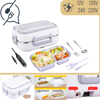 Marmita Elétrica Bivolt Para Casa Automovel Taxi Uber 12v 24v 110v 220v C/ 2 Cabos