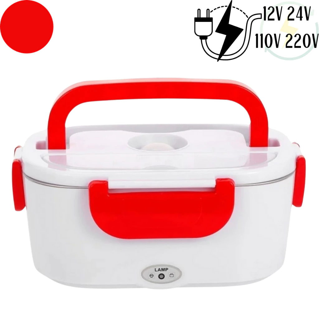 Marmita Elétrica Bivolt Para Casa Automovel Taxi Uber 12v 24v 110v 220v C/ 2 Cabos