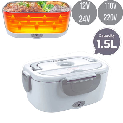 Marmita Elétrica Bivolt Para Casa Automovel Taxi Uber 12v 24v 110v 220v C/ 2 Cabos